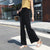 Chic wide leg summer pants for women in ice silk, pleated design, perfect for casual outings and warm weather comfort.