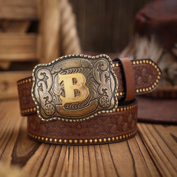 Sunset Hues Leather Belt in a lifestyle shot, capturing its warm, radiant appeal.
