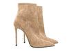 Chic suede boots ideal for spring and fall fashion.