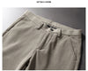 Men's corduroy pants combining fleece warmth with stretch fabric mobility