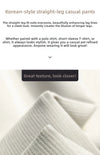 Classic men's woolen trousers with superior insulation