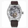Lifestyle shot of the Timepiece of Triumph worn casually, blending elegance with men's fashion.