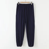 Comfy Modal Women's Pajama Pants in solid color, ankle-length, soft cotton blend for lounging and sleep, sizes L-6XL.