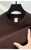Soft cotton crew neck shirt in versatile solid color