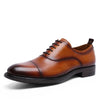 Premium leather Oxford flats showing detailed craftsmanship and stitching