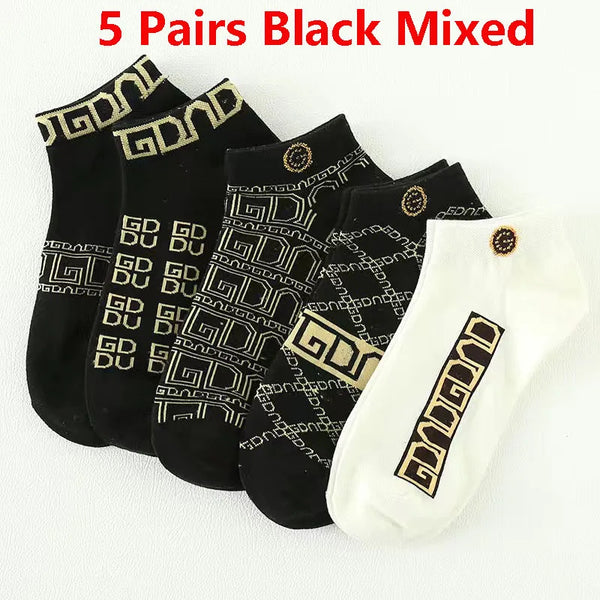 Geometric pattern socks for men, combining fashion and functionality in every step.