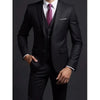 Close-up of the fabric texture of the elegant men's 3-piece suit.
