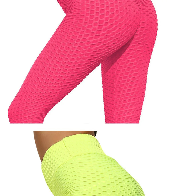 High waist push-up yoga leggings in olive green, designed for comfort and style during workouts.