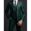 Elegant men's suit in deep burgundy, ideal for weddings and formal events.
