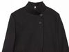 Single-breasted blazer with stand collar and structured fit