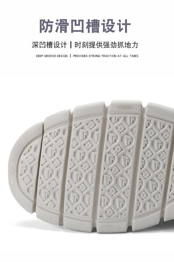 Breathable athletic footwear with slip-resistant sole for wet or dry surfaces
