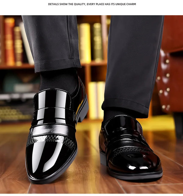 Elegant brown leather Oxford shoes with detailed craftsmanship.