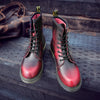 Close-up of rugged black leather, showcasing durability and quality.