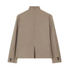 Wrinkle-resistant travel blazer with functional pocket design
