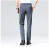 Versatile straight suit pants featuring stretch-enhanced comfort fabric