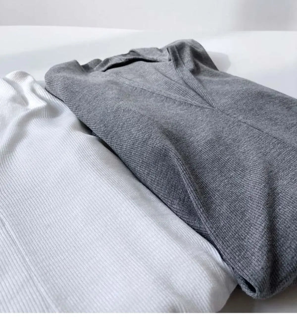 Elegant V-Neck Women's Blouse with Long Sleeves in solid color, perfect for casual and office wear, made from cotton-polyeste