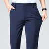 Effortless Elegance Elastic Straight Suit Pants
