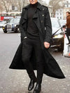 Men's Classic Long Trench Coat - Autumn & Winter Style