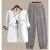 Comfortable floral ensemble designed for lively outdoor events.