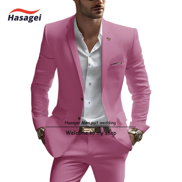 Elegant white summer suit for men, slim fit with notch lapel, perfect for weddings and business events, crafted from wool.
