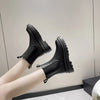 Chic Chelsea boots for women with thick sole, slip-on design, and durable rubber outsole, perfect for casual autumn and sprin