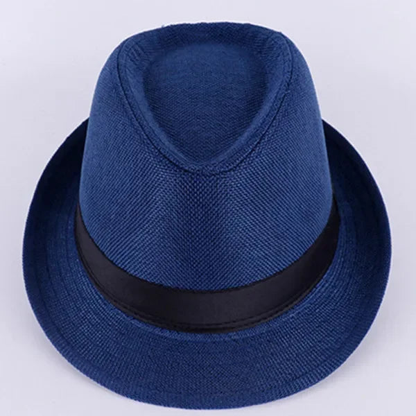 Stylish fedora in a neutral color, perfect for any occasion.