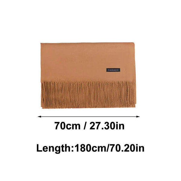 Elegant black cashmere blend scarf, perfect for seasonal accessories.