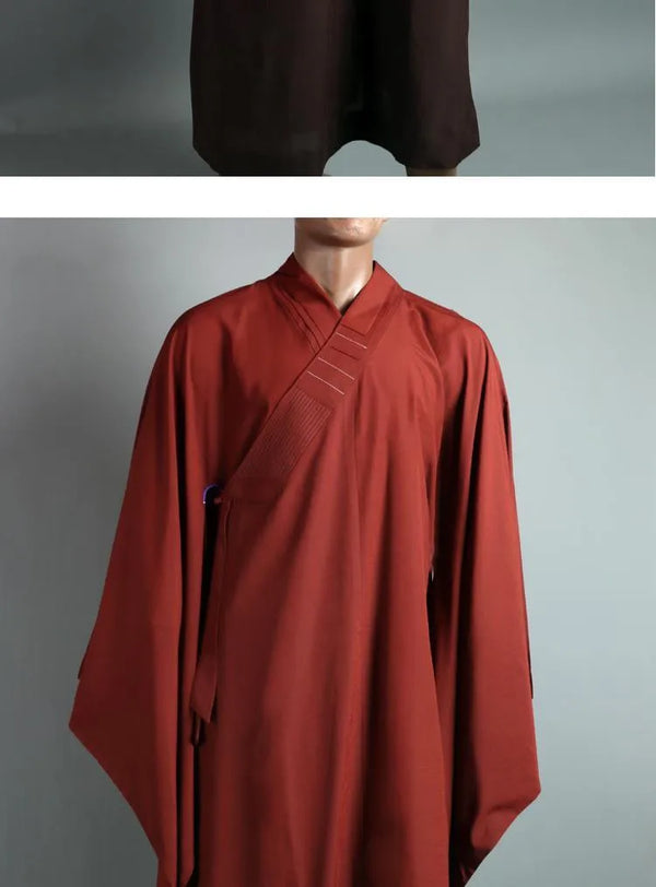 Traditional monk garb in a soothing color palette, enhancing your spiritual journey.