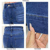 Chic high-waisted wide-leg jeans for women, featuring a relaxed fit, pockets, and subtle distressed details for modern style.