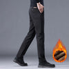Stretch corduroy trousers with warm fleece lining for everyday winter wear