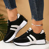 Stylish women's sneakers with colorful patchwork design and rubber sole
