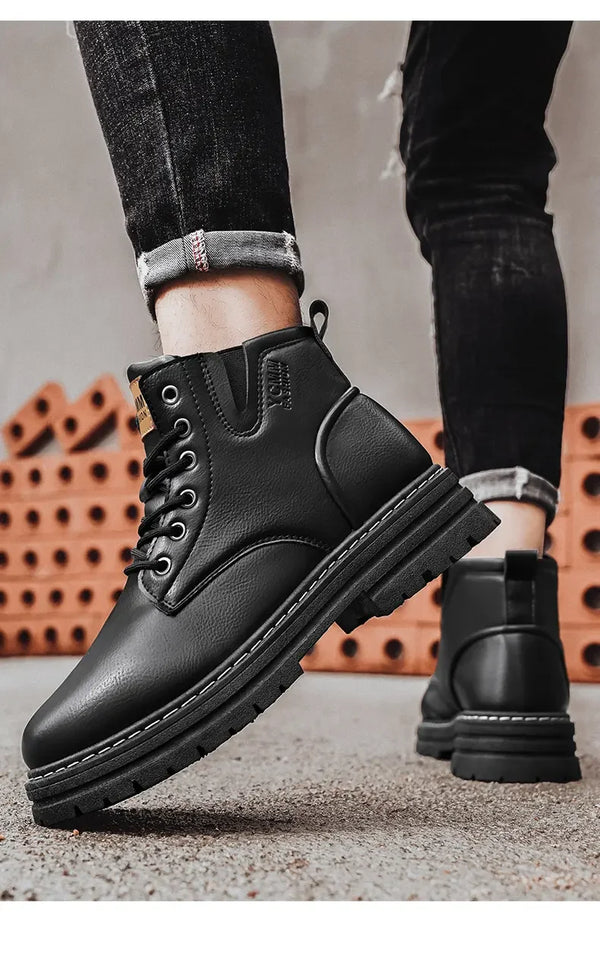 Urban Trailblazer Boots with slip-resistant technology for safe urban adventures.