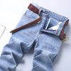Slim fit jeans with zipper fly and functional pockets