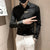 Elegant men's embroidered white long sleeve shirt with turn-down collar, perfect for casual and social events.