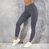 Durable gym gear: ankle-length leggings with high waist support.