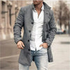 Stylish Checkered Men's Trench Coat for Autumn & Winter