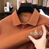 Sophisticated cotton polo showcasing signature pony embroidery and business casual design