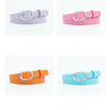Chic round buckle women's belt in premium PU leather, stylish and versatile for jeans or dress outfits, perfect fashion acces