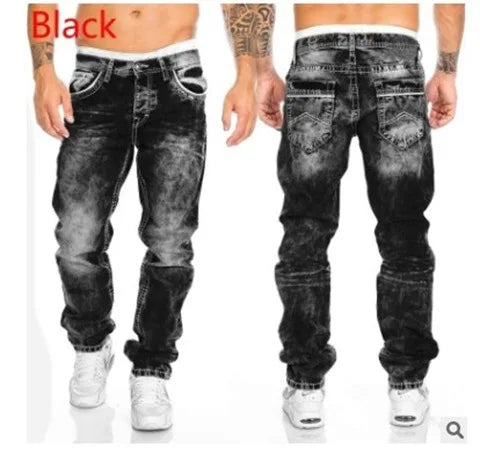 Versatile Midnight Rhythms jeans paired with a casual shirt for a refined rebel look.
