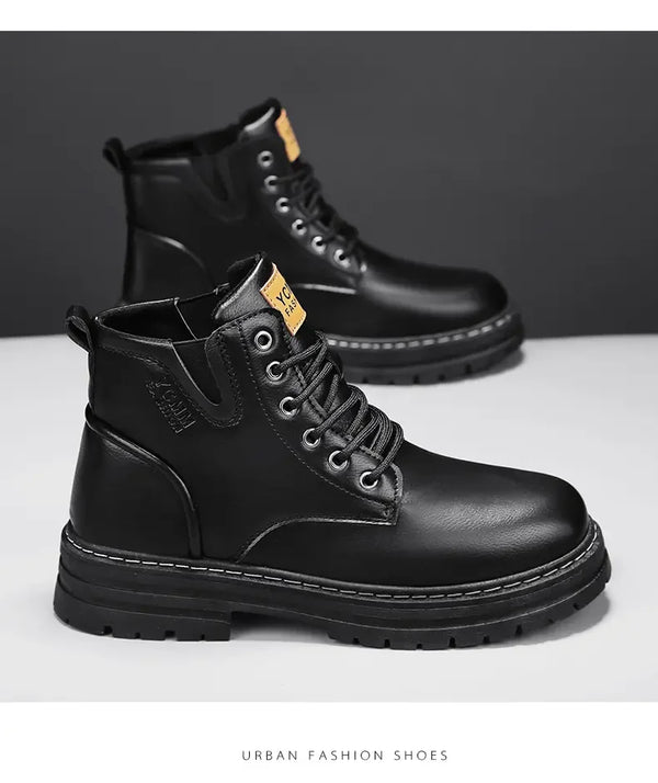 Urban Trailblazer Boots with a modern aesthetic for the fashion-forward man.