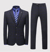 Sophisticated three-piece suit that embodies poise and assurance for any occasion.