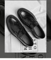 Comfort foam insole of men's slip-on dress loafers for added support.