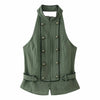 Elegant silk-texture top with classic halter style and timeless appeal