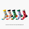 Unique socks gift idea featuring bright colors and fun patterns.