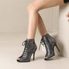Statement snake-print stiletto boots with bonded leather insole