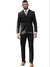 Men's brown tweed 3-piece suit, slim fit wool blend, perfect for weddings, business meetings, and formal occasions.