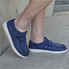 Men's loafers with easy slip-on access and breathable materials