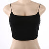 Breathable cotton blend crop tank top with no-irritation seamless construction