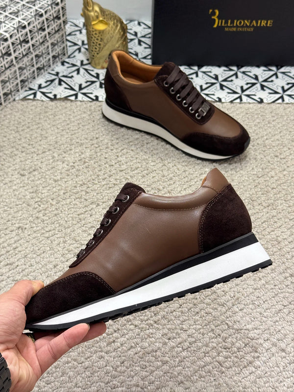 Billionaire black loafers, a stylish addition to any wardrobe.