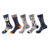 Trendy men's socks with spandex for a perfect fit without sagging.
